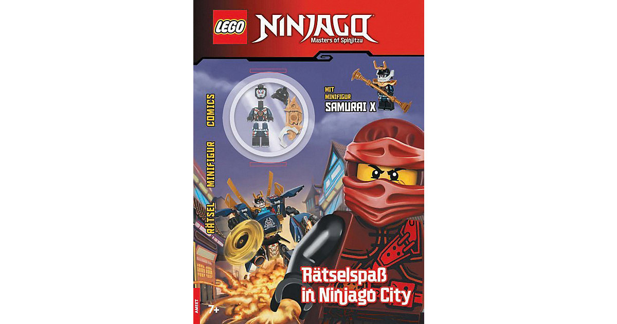 Buch - LEGO Ninjago: Rätselspaß in Ninjago City, mit Minifigur (Samurai X)