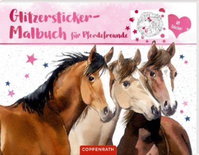 Buch - Glitzersticker-Malbuch Pferdefreunde Kinder