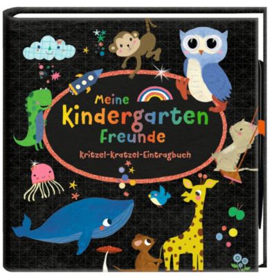Freundebuch Astronaut Eintragebuch Schulkind Kindergarten Jungen Poesiealbum 