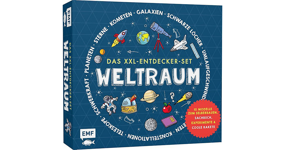 Image of Buch - Das XXL-Entdecker-Set: Weltraum: Mit 10 Modellen zum Selberbauen, Sachbuch, Experimenten und cooler Rakete