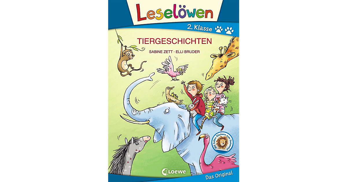 Buch - Leselöwen 2. Klasse: Tiergeschichten, Großbuchstabenausgabe