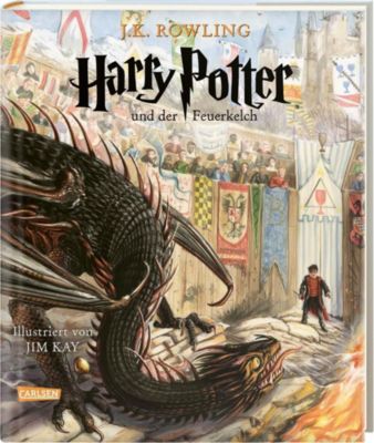 Image of Buch - Harry Potter Band 4, Harry Potter und der Feuerkelch (farbig illustrierte Schmuckausgabe)