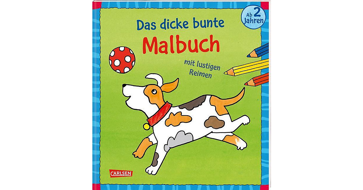 Buch - Das dicke bunte Malbuch mit lustigen Reimen