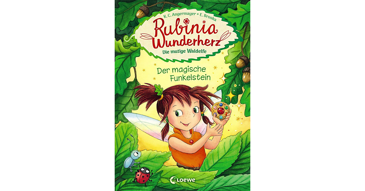 Buch - Rubinia Wunderherz, die mutige Waldelfe: Der magische Funkelstein, Band 1
