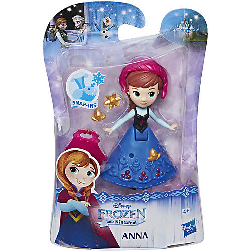 Мини-кукла Disney Princess "Холодное сердце", Анна в синем платье от Hasbro