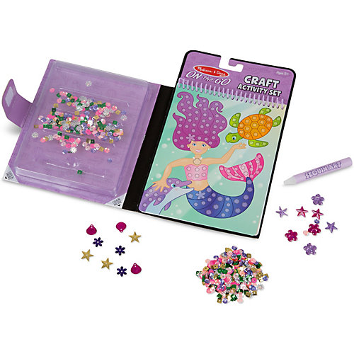 Набор для творчества Melissa & Doug "Аппликация: русалки", с блестками от Melissa & Doug