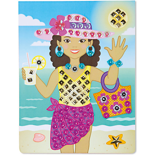 Набор для творчества Melissa & Doug "Аппликация: мода", с блестками от Melissa & Doug