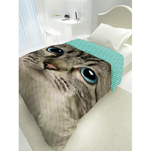 Покрывало стеганое 4 YOU Cute Cat - желтый