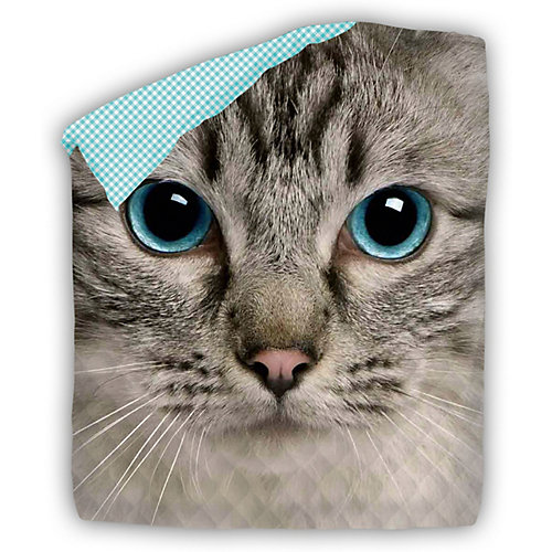 Покрывало стеганое 4 YOU Cute Cat - желтый