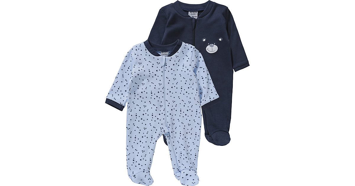Schlafanzug 1tlg. 2er-Pack MULTIPACK für Jungs blau Gr. 50/56 Jungen Baby