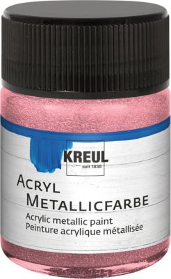 Acryl Metallicfarbe Rosa 50 ml Glas