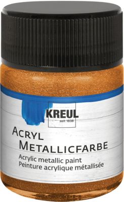 Acryl Metallicfarbe Goldbronze 50 ml Glas