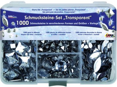 Schmucksteine Set Transparent 1.000 Stck