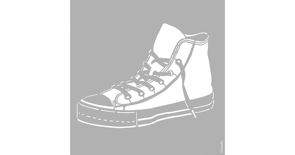 Schablone 33 x 33 cm Sneaker