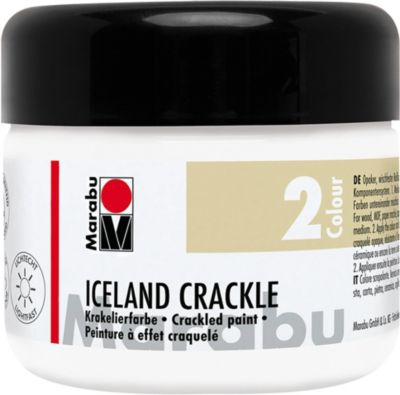 Iceland Crackle Krakelierfarbe, Edelwei 225 ml