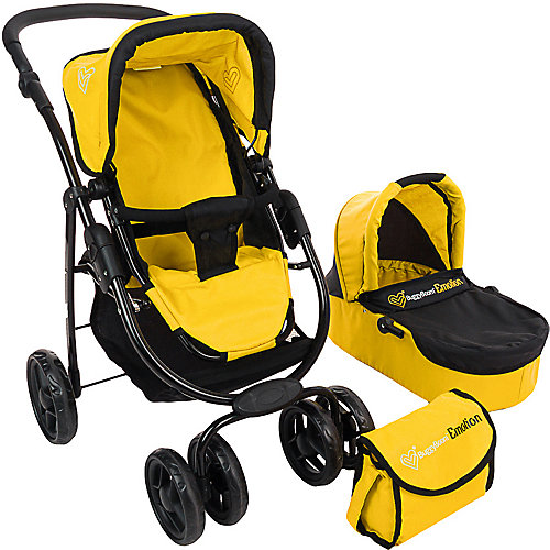 Коляска-трансформер для кукол Buggy Boom Amidea, желтая от Buggy Boom