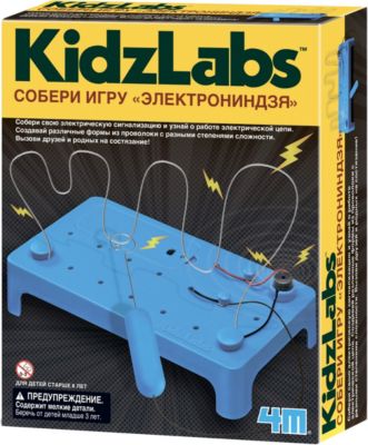 Набор для конструирования 4M KidzLabs Собери игру "ЭлектроНиндзя"