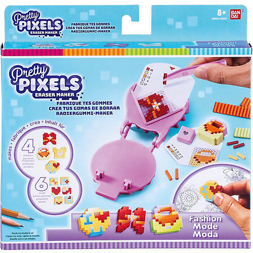 Набор для создания ластиков Pretty Pixels Eraser Maker "Любимые увлечения" от BANDAI
