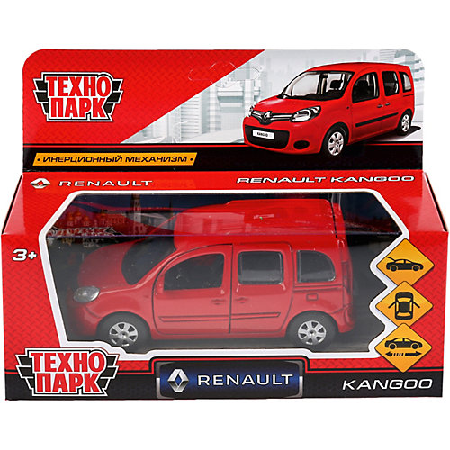Машина Технопарк Renault Kangoo, красный от ТЕХНОПАРК