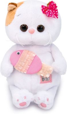 Мягкая игрушка Budi Basa Кошечка Ли-Ли BABY с рыбкой, 20 см