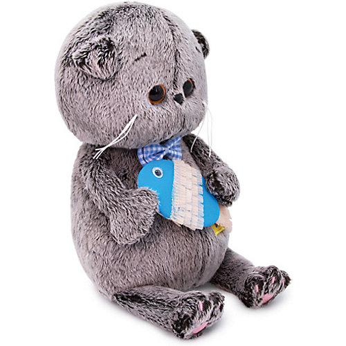 Мягкая игрушка Budi Basa Кот Басик BABY с рыбкой, 20 см от Budi Basa