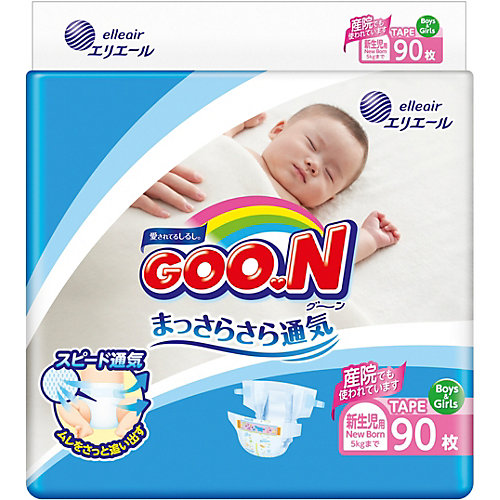 Подгузники Goon NB 0-5 кг. 90 штук от Goon