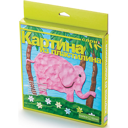 Набор для творчества HOBBY TIME "Картина из пластилина. Слон" №6