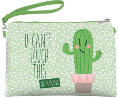 Kosmetikt�schchen Kaktus ��U cant�t touch this�� gr�n