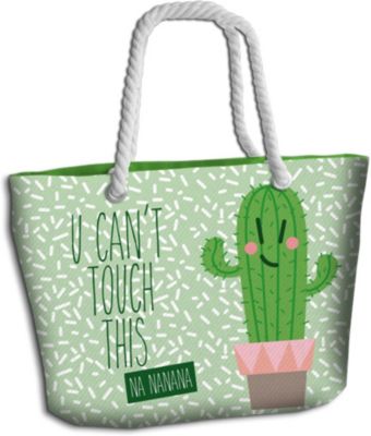 Strandtasche Kaktus U cantt touch this grn