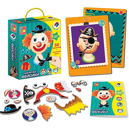 Магнитная игра Vladi toys "Фэйсики"