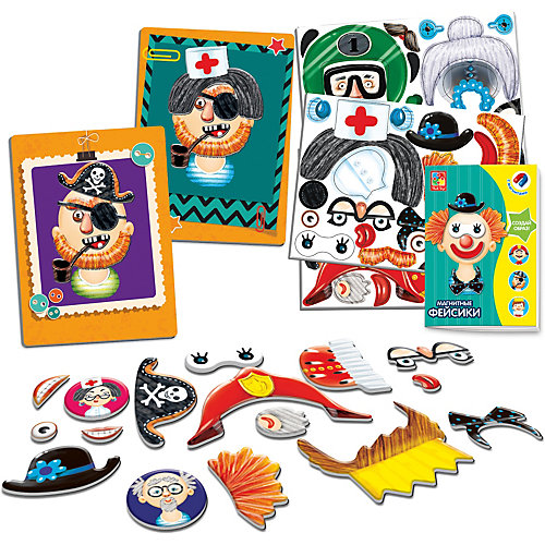 Магнитная игра Vladi toys "Фэйсики"