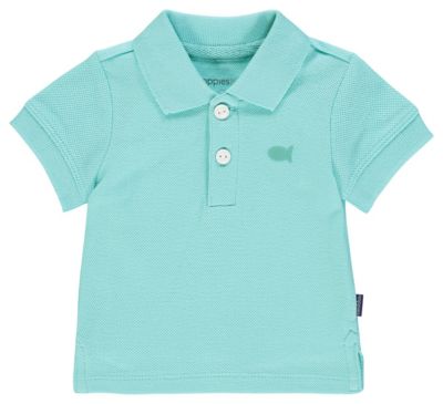 Poloshirt hellblau Gr. 62 Jungen Baby