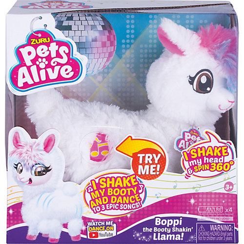 Интерактивная игрушка Zuru Pets Alive "Танцующая Лама", звук от ZURU