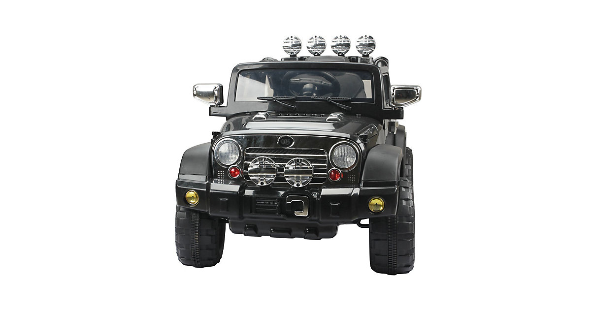 HOMCOM Kinderfahrzeug Jeep mit MP3 Anschluss schwarz