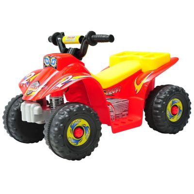 HOMCOM Kinderauto Quad gelb/rot