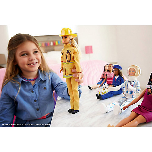 Кукла к 60-летию Barbie "Кем быть?" Пожарный от Mattel