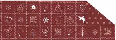 Fotokarton Country Xmas rot, A4, 10Bl.