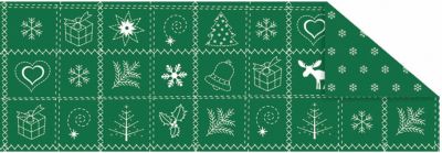 Fotokarton Country Xmas gr�n, A4, 10Bl.