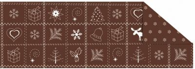 Fotokarton Country Xmas braun, A4, 10Bl.