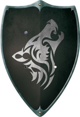 Ritterschild schwarzer Ritter Jungen Kinder