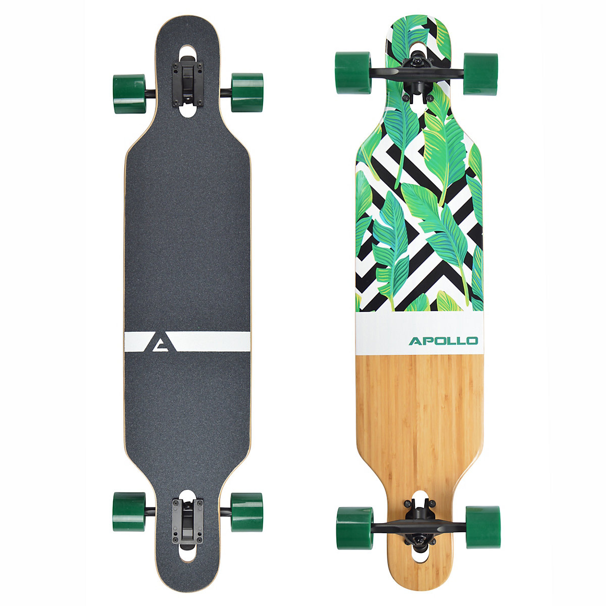 APOLLO Twin Tip DT Longboard Flores Bamboo