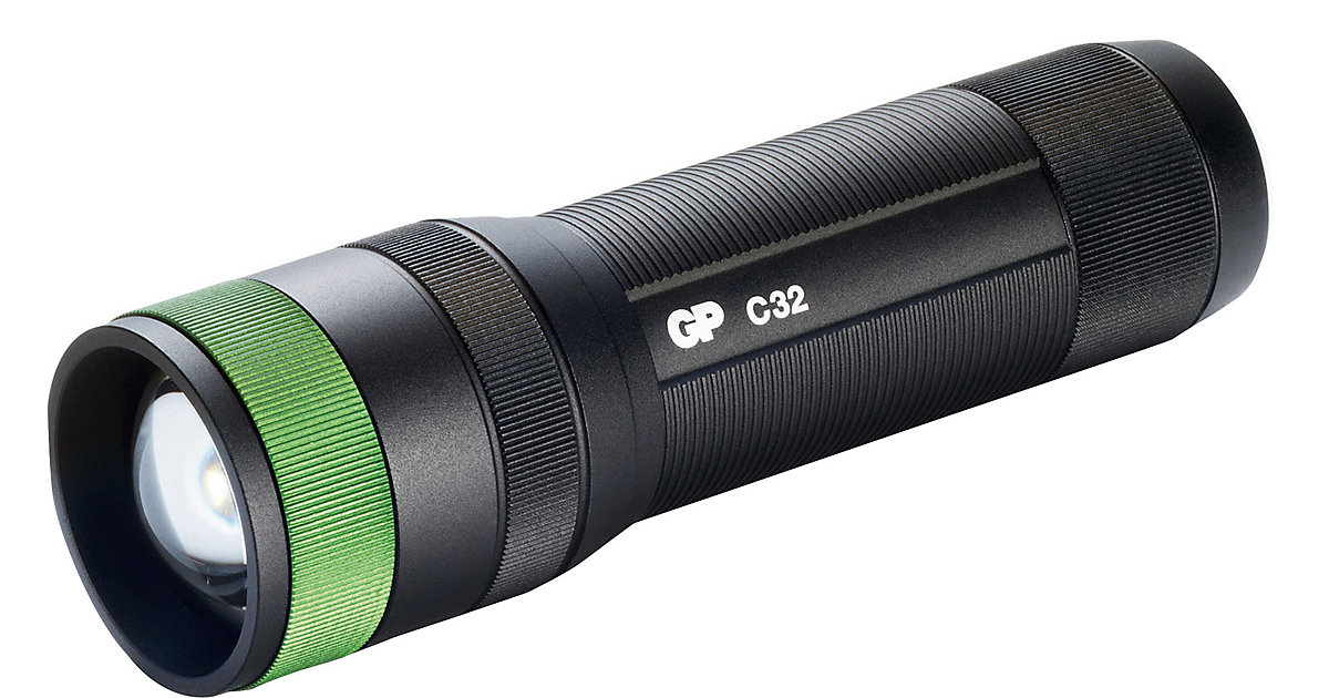 Taschenlampe GP C32 300lumen 3X AAA Schwarz / Grün schwarz/grün