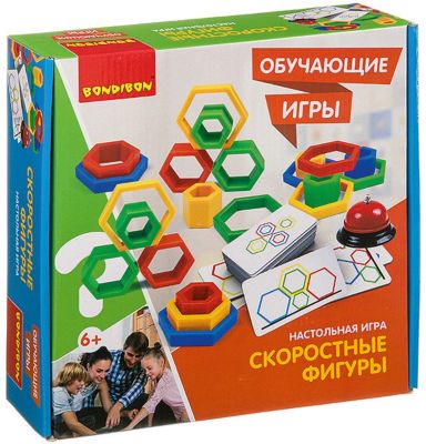 Настольная игра Bondibon "Скоростные фигуры"