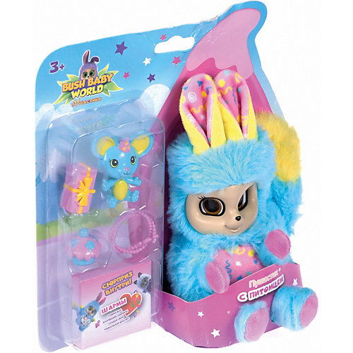 Интерактивная игрушка Bush baby world "Пушастик",14 см, голубой от Bush Baby World