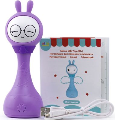 Медиаплеер Alilo Умный зайка R1+Yoyo, фиолетовый