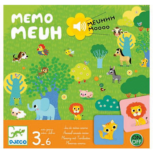 Настольная игра Djeco "Мемо мяу", звук от DJECO