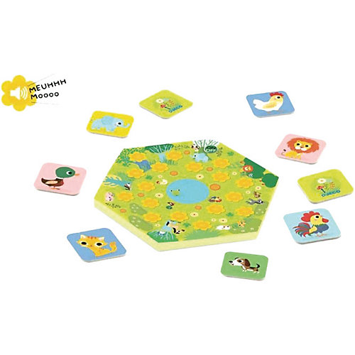 Настольная игра Djeco "Мемо мяу", звук от DJECO