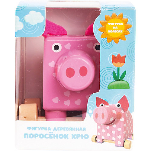 Фигурка деревянная Деревяшки Поросенок Хрю от Деревяшки