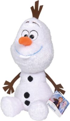 Disney Frozen Olaf Plüschfigur mit Clip Schneemann mit Glitzereffekt 12,5cm 