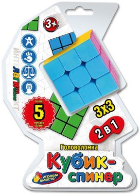Логическая игра Играем вместе "Кубик-спиннер 3х3"